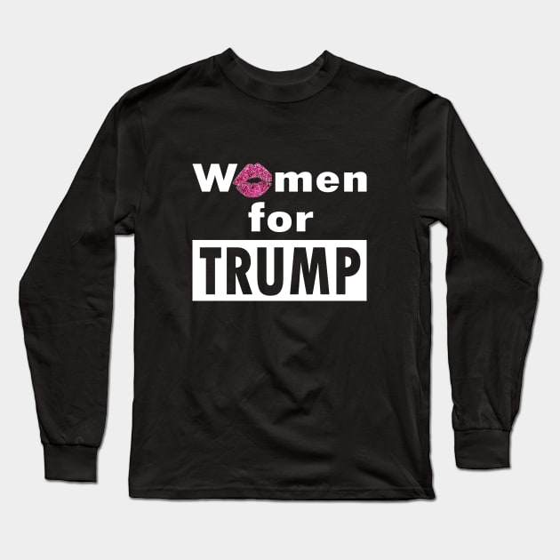 women for trump Long Sleeve T-Shirt by l designs